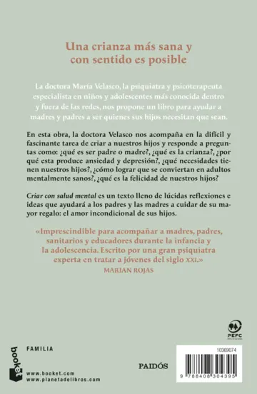 Contraportada Criar con salud mental