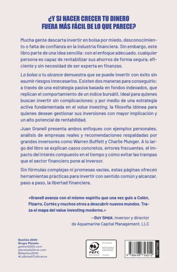 Contraportada La bolsa a tu alcance