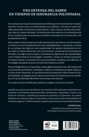 Miniatura contraportada La osadía de la ignorancia