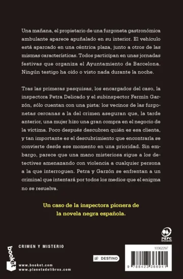 Contraportada La mujer fugitiva