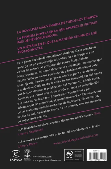 Contraportada El secreto de Chimneys