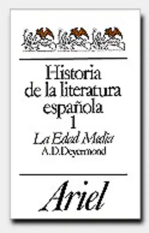 Portada Historia de la literatura española, 1. La Edad Media