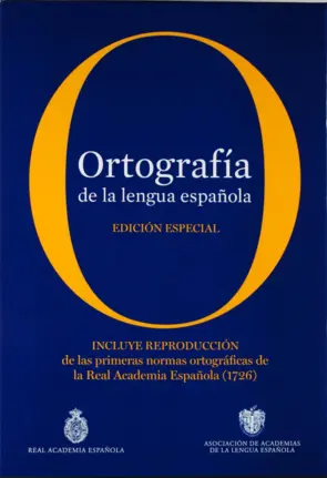 Portada Ortografía de la lengua española. Edición coleccionista
