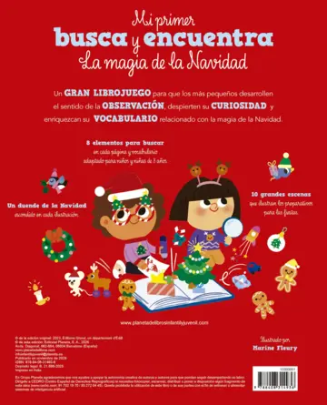 Contraportada Mi primer busca y encuentra. La magia de la Navidad
