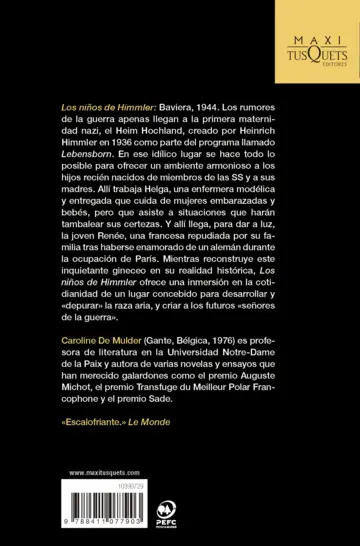 Contraportada Los niños de Himmler