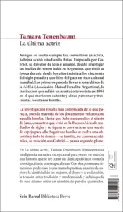 Miniatura contraportada La última actriz