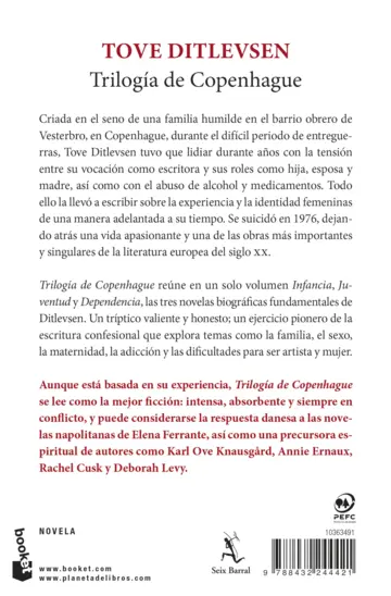 Contraportada Trilogía de Copenhague