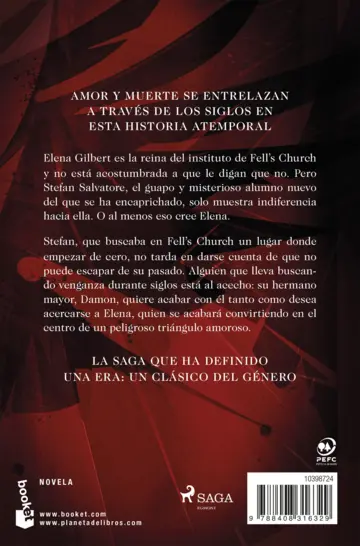 Contraportada Despertar (Crónicas Vampíricas, 1)