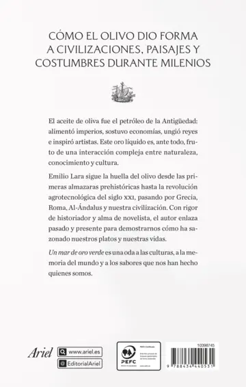 Contraportada Un mar de oro verde