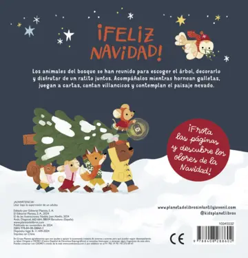 Contraportada ¡Feliz Navidad! Mi primer libro con olores