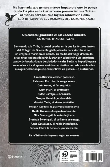 Contraportada El día de la Trilla (Empíreo)