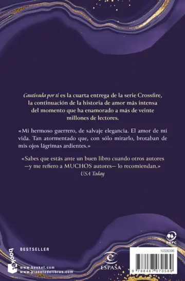 Contraportada Cautivada por ti (Crossfire 4)