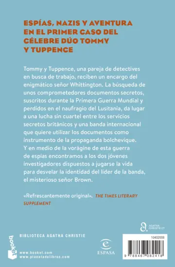 Contraportada El misterioso señor Brown
