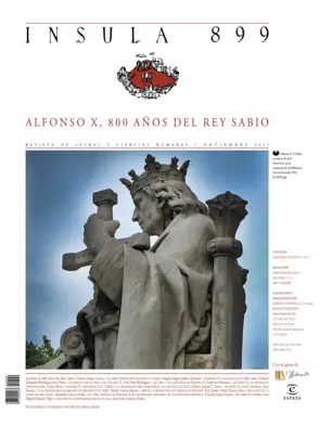 Portada Alfonso X, 800 años del Rey Sabio (Ínsula nº 899, noviembre de 2021)