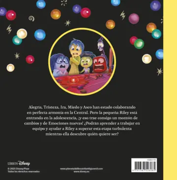 Contraportada Del revés 2. Pequeños tesoros Disney