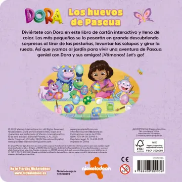 Contraportada Dora. Los huevos de Pascua