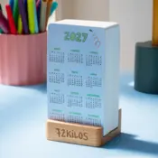 Portada Calendario mesa de tarjetas 2027 - 72 kilos 2