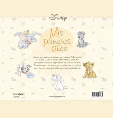 Contraportada Disney. Mis primeros años
