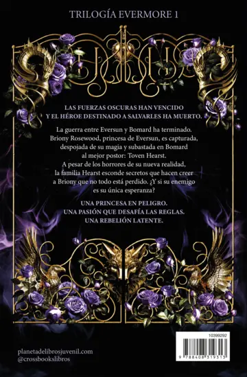 Contraportada Rose in chains. Edición rústica