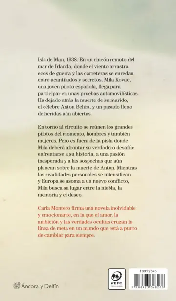 Contraportada La dama de la niebla