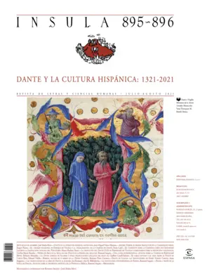 Portada Dante y la cultura hispánica: 1321-2021 (Ínsula n° 895-896)