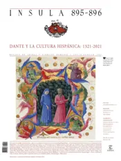 Portada Dante y la cultura hispánica: 1321-2021 (Ínsula n° 895-896)