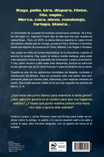 Contraportada Narco, S. A.
