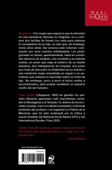 Contraportada Venganza