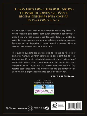 Contraportada El gran libro de Karlos Arguiñano