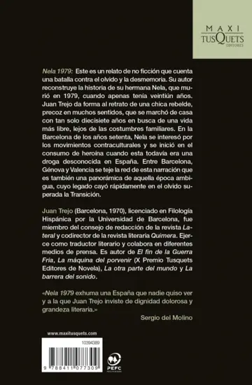 Contraportada Nela 1979