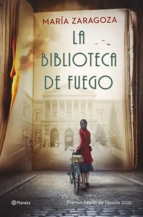Portada La biblioteca de fuego