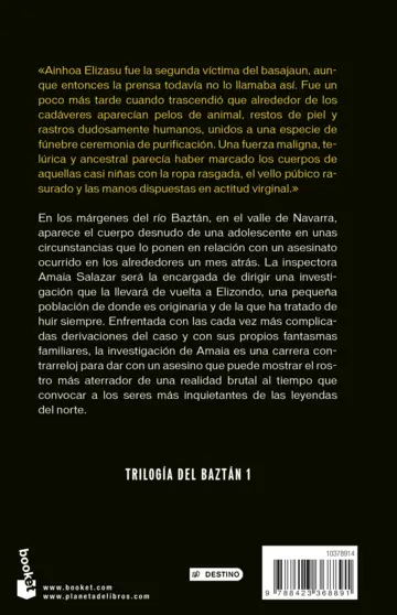 Contraportada El guardián invisible. Edición especial con cantos decorados