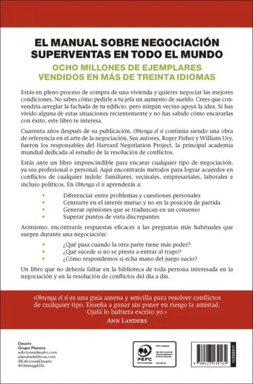 Contraportada Obtenga el sí
