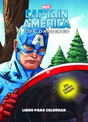 Portada Capitán América. Los orígenes. Libro para colorear