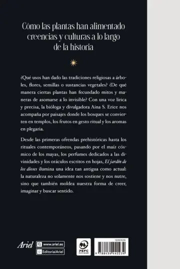 Contraportada El jardín de los dioses