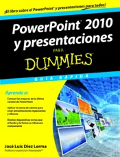 Portada PowerPoint 2010 y presentaciones para Dummies