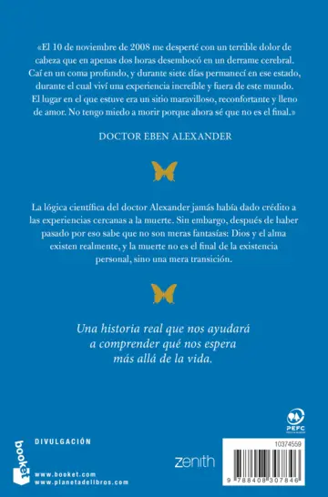 Contraportada La prueba del cielo