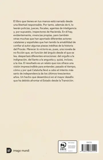 Contraportada Merecer la victoria