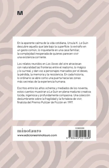 Contraportada Las llaves del aire