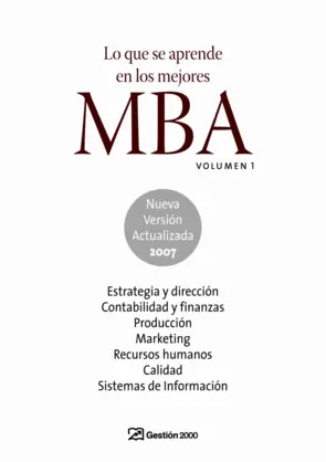 Portada Lo que se aprende en los mejores MBA. Volumen 1