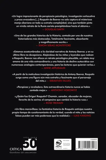 Contraportada Rasputín