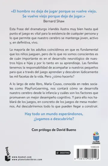 Contraportada Cerebro, infancia y juego