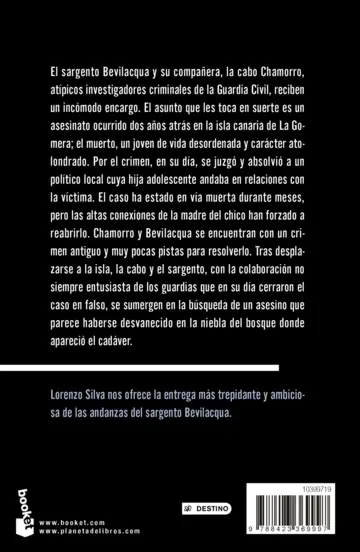 Contraportada La niebla y la doncella