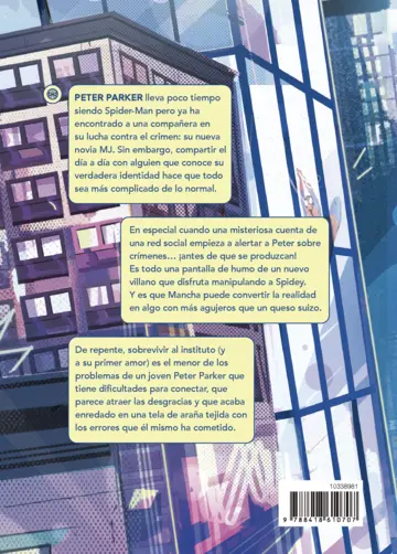 Contraportada Spider-Man en una mala conexión