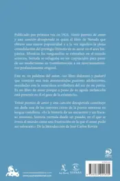 Miniatura contraportada Veinte poemas de amor y una canción desesperada