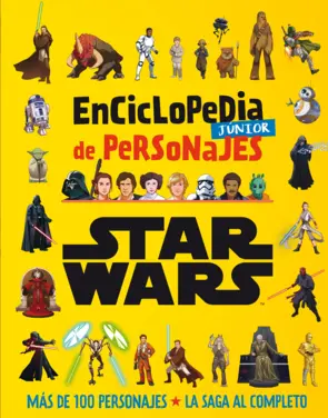 Portada Star Wars. Enciclopedia júnior de personajes