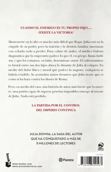 Contraportada Y Julia retó a los dioses (Julia Domna II)