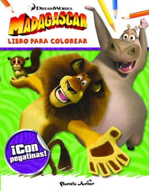Portada Madagascar. Libro para colorear