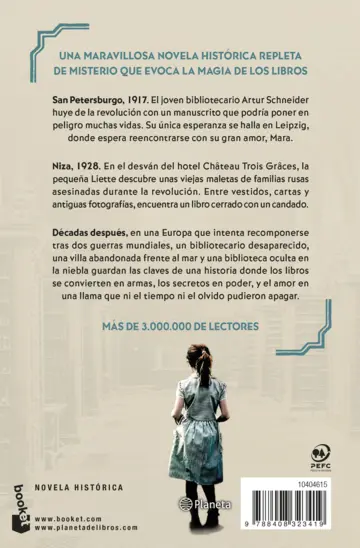Contraportada La biblioteca de la niebla