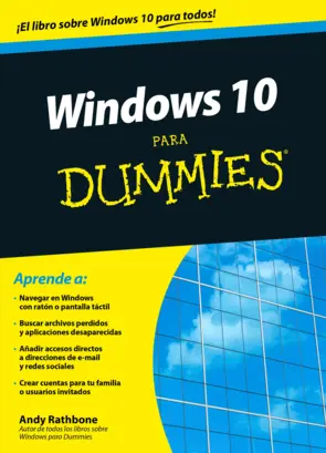 Portada Windows 10 para Dummies